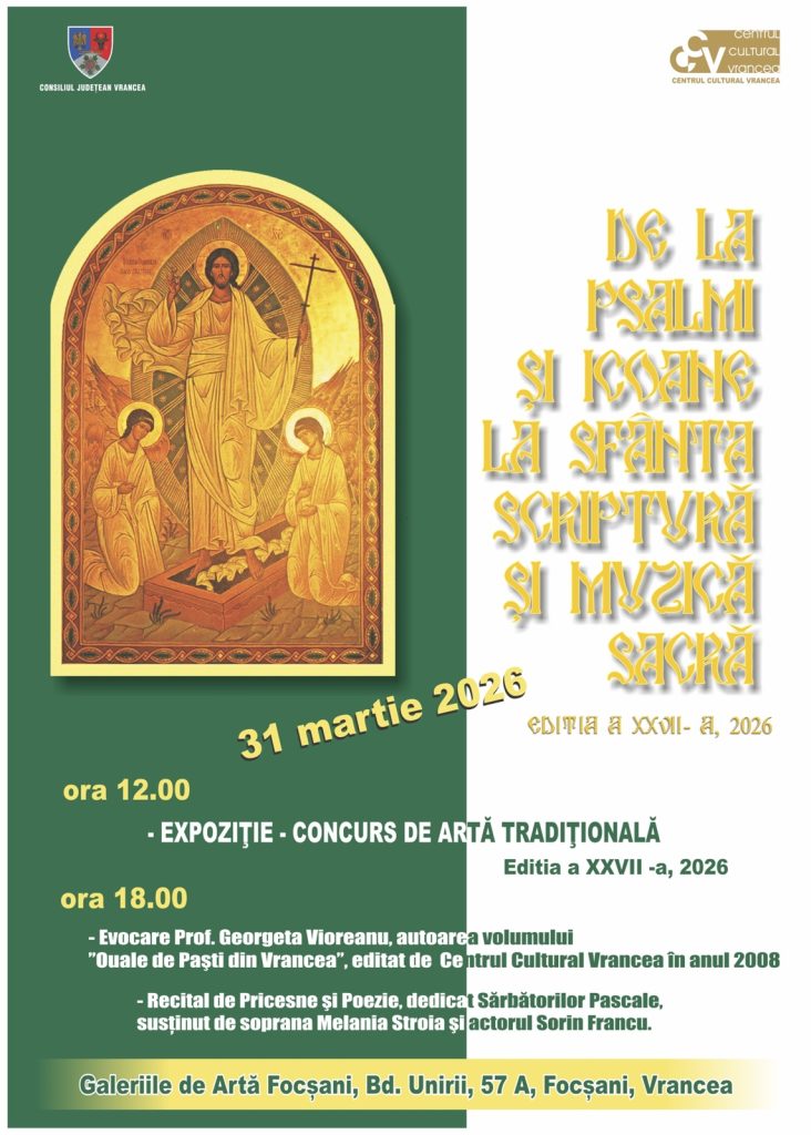 Expozitie – Concurs : De la Psalmi şi Icoane la Sfânta Scriptură Şi Muzică Sacră 2026
